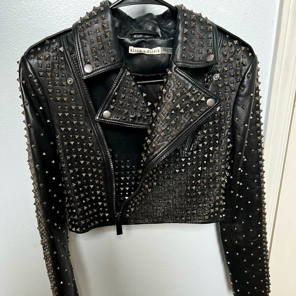 Alice + Olivia Jackets & Blazers - Alice + Olivia Krishna moto leather jacket